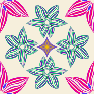 Bild-Nr: 9006381 Symmetrie Und Blumen Erstellt von: patterndesigns-com