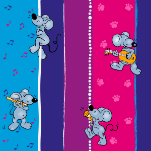 Bild-Nr: 9006482 Musikalische Mäuse Erstellt von: patterndesigns-com