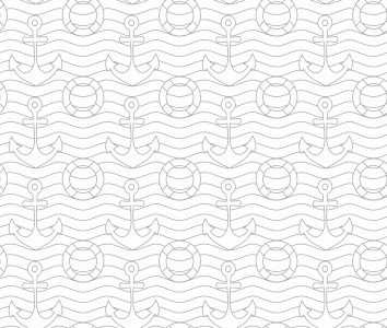 Bild-Nr: 9006990 Anker und Rettungsring Erstellt von: patterndesigns-com