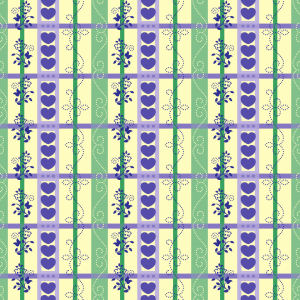 Bild-Nr: 9007405 Herzchen Und Blümchen Ranken Erstellt von: patterndesigns-com