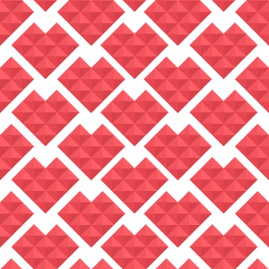 Bild-Nr: 9007805 Herzen Aus Dreiecken Erstellt von: patterndesigns-com