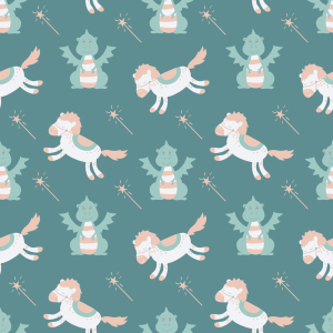 Bild-Nr: 9009631 Pferd und Drache Erstellt von: patterndesigns-com