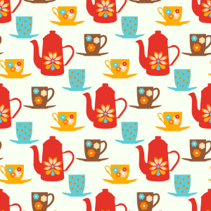 Bild-Nr: 9010077 Retro Tea Time Erstellt von: patterndesigns-com