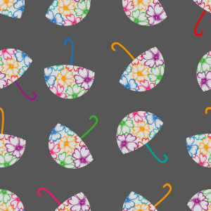 Bild-Nr: 9011112 Blumen Schirme Erstellt von: patterndesigns-com