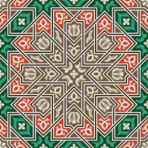 Bild-Nr: 9011758 Islamische Blüten Erstellt von: patterndesigns-com