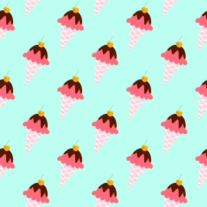 Bild-Nr: 9011969 Eiscreme Tüten Erstellt von: patterndesigns-com