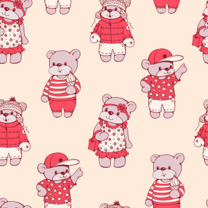 Bild-Nr: 9012342 Bären Parade Erstellt von: patterndesigns-com