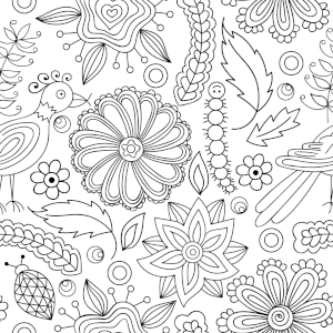 Bild-Nr: 9013142 Süßes Natur-Malbuch Erstellt von: patterndesigns-com
