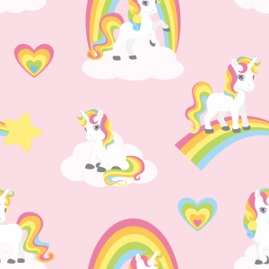 Bild-Nr: 9014062 Regenbogeneinhörner Erstellt von: patterndesigns-com