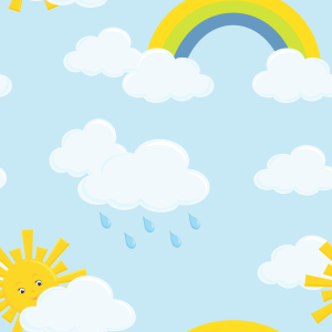 Bild-Nr: 9014071 Bewölkter Regenbogenhimmel Erstellt von: patterndesigns-com