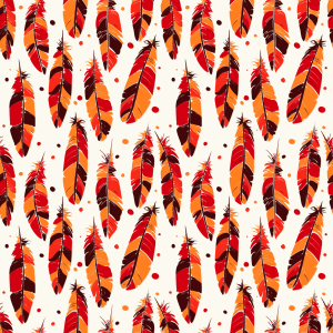 Bild-Nr: 9014311 Boho Federn Erstellt von: patterndesigns-com