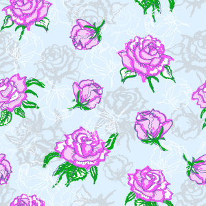 Bild-Nr: 9014978 Rosen Silhouetten Erstellt von: patterndesigns-com