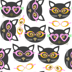 Bild-Nr: 9008799 Hipster Katzen Erstellt von: patterndesigns-com