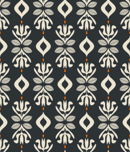 Bild-Nr: 9015516 Florale Retro Silhouetten Erstellt von: patterndesigns-com