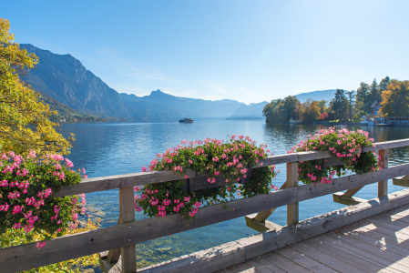 Bild-Nr: 12840869 Brücke zur Insel Ort am Traunsee Salzkammergut Erstellt von: SusaZoom