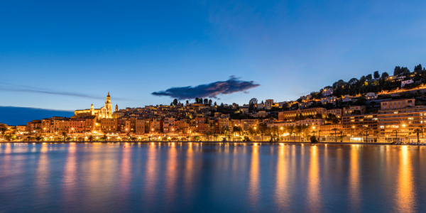 Bild-Nr: 12859454 Panorama Altstadt von Menton in Frankreich Erstellt von: dieterich
