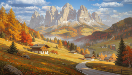 Bild-Nr: 12933781 Sommer in der Berglandschaft KI Erstellt von: XYRIUS