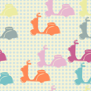 Bild-Nr: 9001381 Motorroller Mit Punkten Erstellt von: patterndesigns-com