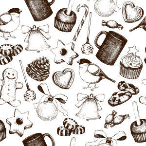 Bild-Nr: 9007290 Vintage Winterzeit Erstellt von: patterndesigns-com