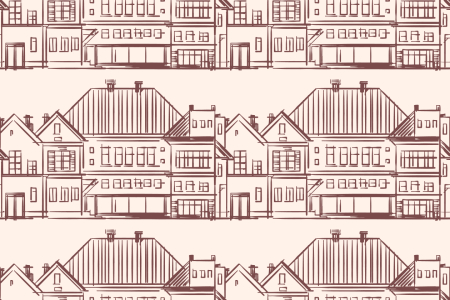 Bild-Nr: 9014903 Reihe von Stadthäusern Erstellt von: patterndesigns-com