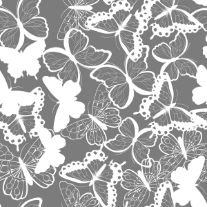 Bild-Nr: 9014960 Monochrome fliegende Schmetterlinge Erstellt von: patterndesigns-com