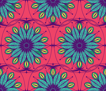 Bild-Nr: 9015491 Stilisierte verzierte Blumen Erstellt von: patterndesigns-com