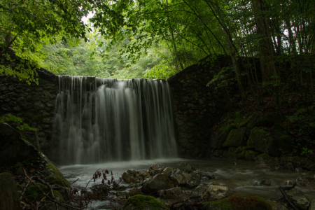 Bild-Nr: 11862682 Kaskadierender Gebirgsbach - Langzeitbelichtung Erstellt von: Harry-Hennington