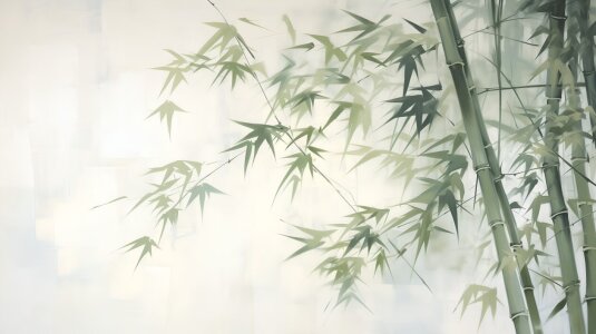 Bild-Nr: 12763935 Grüner Bambus KI Erstellt von: Heike  Hultsch