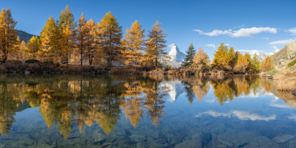 Bild-Nr: 12848592 Grindjisee Panorama mit Blick aufs Matterhorn Erstellt von: eyetronic