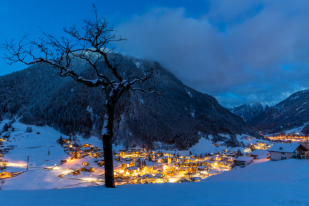 Bild-Nr: 12873377 Gaschurn im Winter am Abend Erstellt von: janschuler