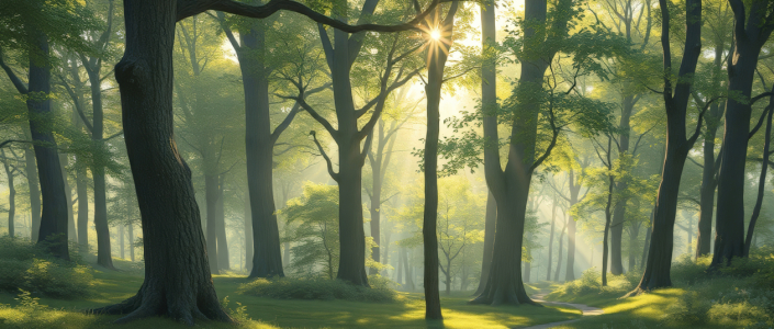 Bild-Nr: 12906580 Morgenfrische des Waldes KI Erstellt von: XYRIUS