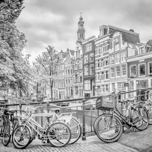 Bild-Nr: 12916249 AMSTERDAM Bloemgracht schwarz-weiß  Erstellt von: Melanie Viola