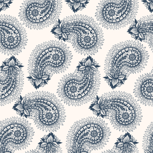 Bild-Nr: 9012012 Trendige Paisley Blätter Erstellt von: patterndesigns-com