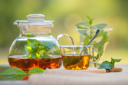 Bild-Nr: 12829941 Frischer grüner Pfefferminztee Erstellt von: Tanja Riedel