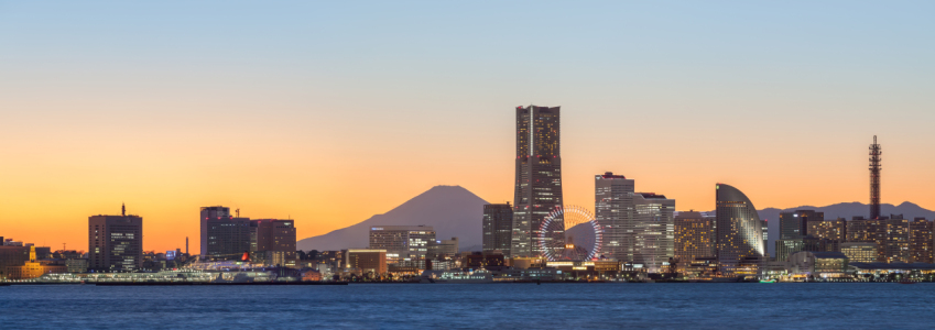 Bild-Nr: 12885086 Yokohama Skyline mit Berg Fuji Erstellt von: eyetronic