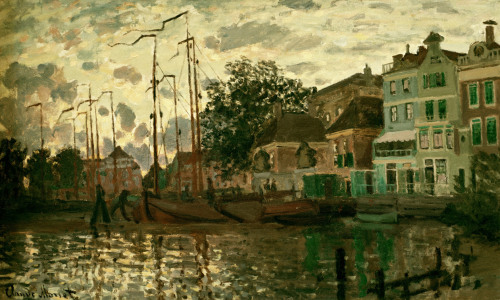 Bild-Nr: 30004004 Monet/The dam i.Zaandam i.t.evening/1871 Erstellt von: Monet, Claude