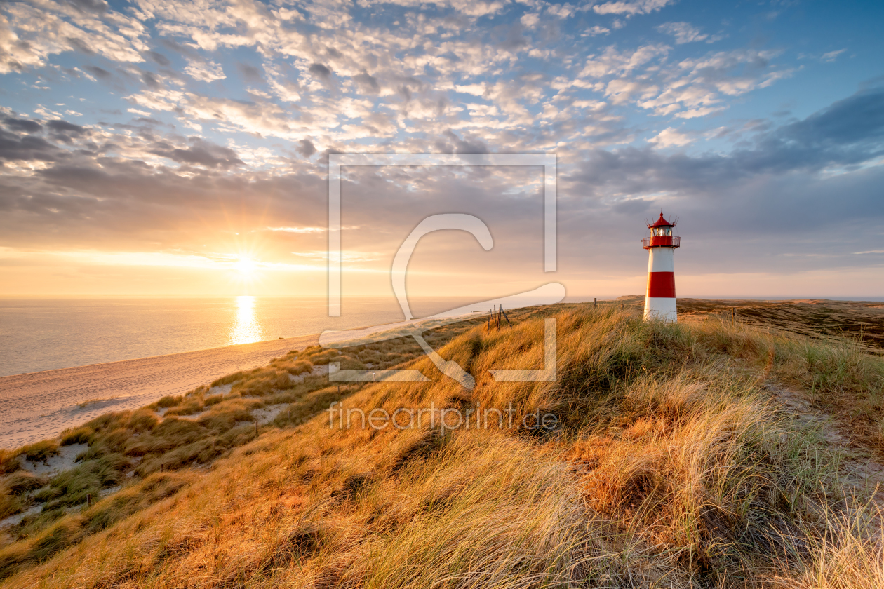 Leuchtturm List Ost auf Sylt als FotoTapetendruck