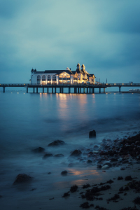 Bild-Nr: 12063358 Rügen Seebrücke bei Nacht Erstellt von: luxpediation
