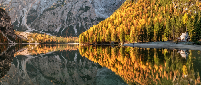 Bild-Nr: 12911728 Herbst am Pragser Wildsee Südtirol Erstellt von: Achim Thomae