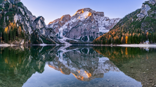 Bild-Nr: 12918695 Pragser Wildsee im Herbst Südtirol Erstellt von: Achim Thomae