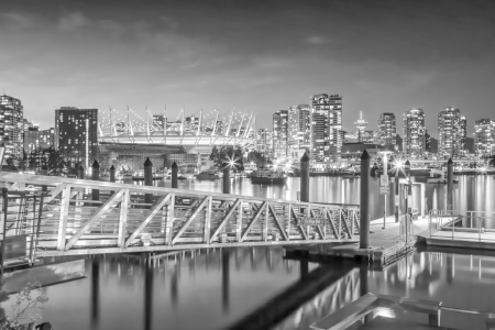 Bild-Nr: 12874251 Malerische monochrome Vancouver Abendimpression Erstellt von: Melanie Viola