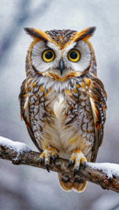 Bild-Nr: 12935138 Uhu auf dem Ast KI Erstellt von: XYRIUS