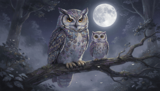 Bild-Nr: 12937099 Nacht der Eulen KI Erstellt von: XYRIUS