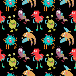Bild-Nr: 9008256 Niedliche Monster Erstellt von: patterndesigns-com