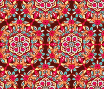 Bild-Nr: 9012102 Reich verziertes Blumen Mandala Erstellt von: patterndesigns-com
