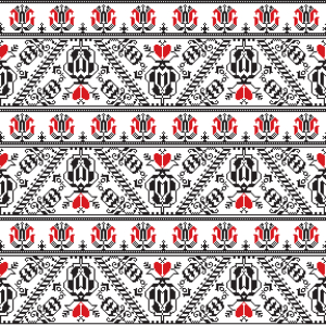 Bild-Nr: 9015389 Traditionelle rumänische Bordüre Erstellt von: patterndesigns-com