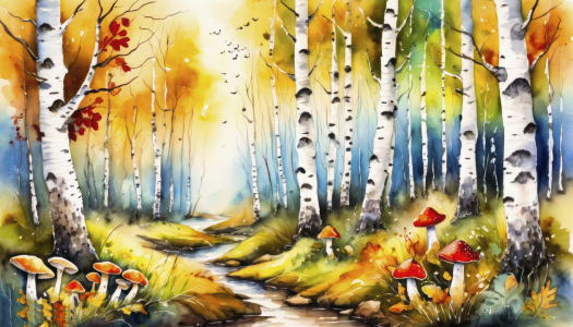 Bild-Nr: 12835989 Birkenwald KI Erstellt von: XYRIUS