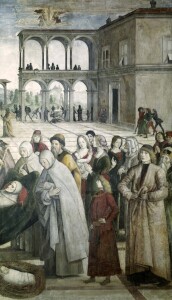 Bild-Nr: 30008215 Pinturicchio, Begräbnis Hl.Bernhardin Erstellt von: Pinturicchio, Bernadino di Betto di Biagio