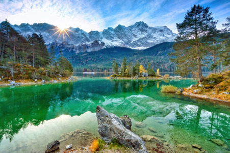 Bild-Nr: 12889669 Sonnenaufgang am Eibsee Erstellt von: Carsten Meyer