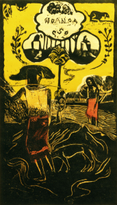 Bild-Nr: 30001826 P.Gauguin / Noa Noa / Woodcut / 1894 Erstellt von: Gauguin, Paul